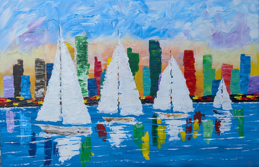 Sails in the Harbor